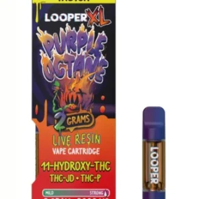 Purple Octane Looper XL 11-Hydroxy-THC+ THC-JD+THC-P Live Resin Cart 2G