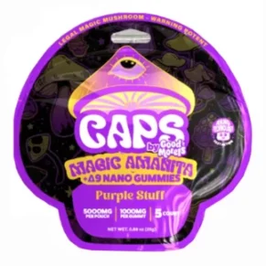 Purple Stuff CAPS Good Morels Magic Amanita+D9 Nano Gummies 5000mg