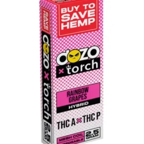 Rainbow Grapes Dozo x Torch THC-A + THC-P Disposable 2.5G