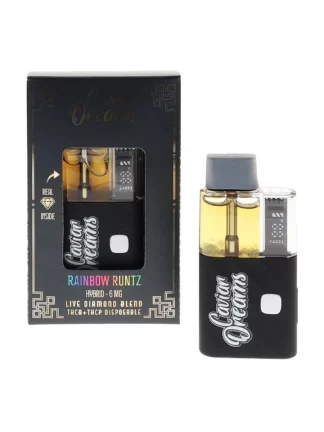 Rainbow Runtz Caviar Dreams Live Diamond Blend THCA+THCP Disposable 6MG
