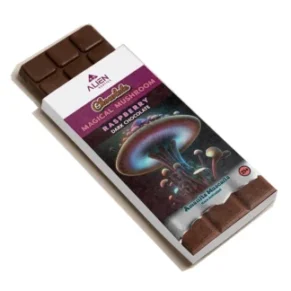 Raspberry Dark Chocolate Alien Exotics Chocolate Magic Mushroom Amanita Muscaria Nano Activated 45G