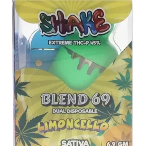 Raspberry Kush X Limoncello Shake Extreme THC-P Blend 69 Dual Disposable 6.9 G