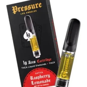 Raspberry Lemonade Pressure LA Aces THCA+THCP Cartridge 1G