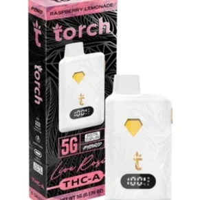 Raspberry Limonade Torch Live Rosin THC-A Disposable 5G