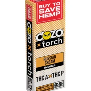 Russian Cream Dozo x Torch THC-A + THC-P Disposable 2.5G