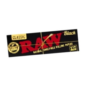Raw Classic Black 1 1/4 Rolling Papers