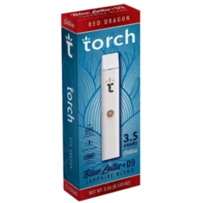Red Dragon Torch Blue Lotus + D9 Sapphire Vape 3.5G