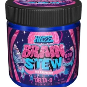 Red Raspberry Haze Brain Stew D9 Liquid Diamonds Gummies 600MG