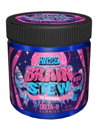 Red Raspberry Haze Brain Stew D9 Liquid Diamonds Gummies 600MG