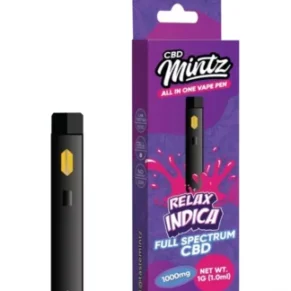 Relax Indica Mintz Full Spectrum CBD Vape Pen 1000mg