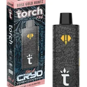 Rose Gold Runtz Torch CRYO THC-A Live Resin Disposable 7.5g