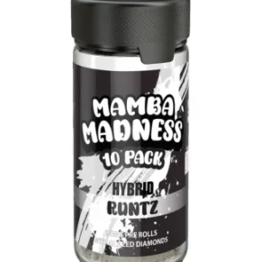 Runtz Mamba Madness Full Spectrum Blend Pre Rolls 10 Pack Jar 2GM