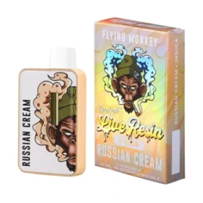 Russian Cream Flying Monkey Live Resin Knockout Blend Vape 2G