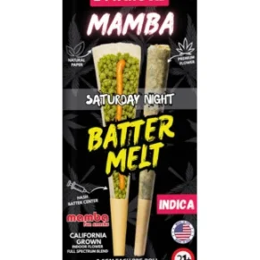 Saturday Night Mamba Batter Melt Full Spectrum Blend Pre-Roll 2ct 2.5G