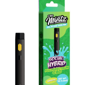 Social Hybrid Mintz Full Spectrum CBD Vape Pen 1000mg