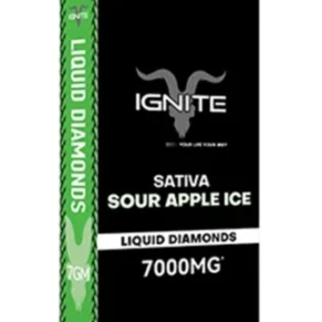 Sour Apple Ice Ignite Liquid Diamonds Disposable 7000mg