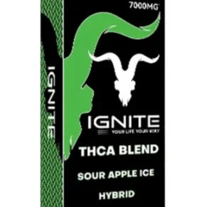 Sour Apple Ice Ignite THC-A Blend Disposable 7000mg