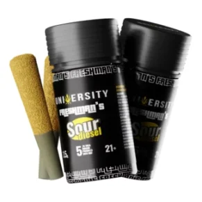 Sour Diesel University Freshman’s THCA Indoor Prerolls with Kief 3.5g