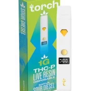 Sour Diesel Torch THC-P Live Resin Disposable 1G