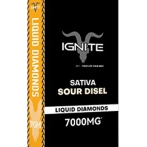 Sour Disel Ignite Liquid Diamonds Disposable 7000mg