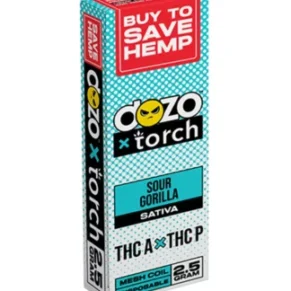 Sour Gorilla Dozo x Torch THC-A + THC-P Disposable 2.5G