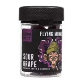 Sour Grape Flying Monkey Delta-8 Gummies 1000mg