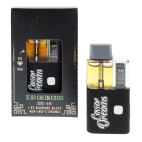 Sour Green Crack Caviar Dreams Live Diamond Blend THCA+THCP Disposable 6MG