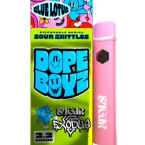Sour Zkittles Dope Boyz Blue Lotus Sugar Exodus Disposable 2.2G