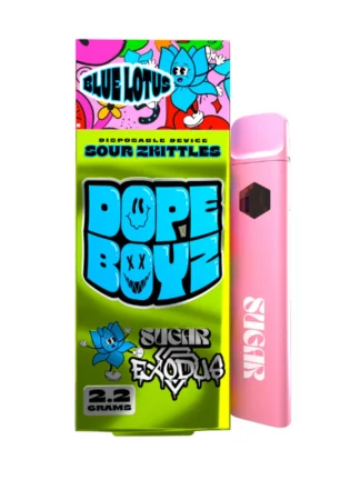 Sour Zkittles Dope Boyz Blue Lotus Sugar Exodus Disposable 2.2G