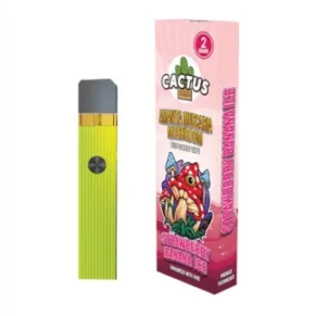 Strawberry Banana Ice Cactus Labs Amanita Muscaria Mushroom Vape Enhanced With HHC 2G