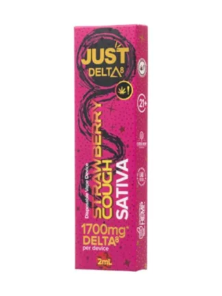 Strawberry Cough Sativa Just Delta D8 Vape 1.7G