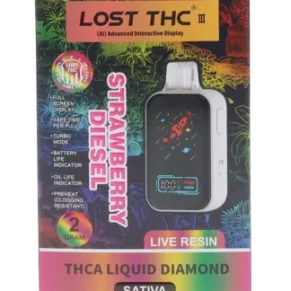 Strawberry Diesel Lost THC THC-A Liquid Diamond Disposable 2G