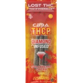 Strawberry Dream Lost THC CB9 THCP Diamond Infused Pre-Rolls 3ct