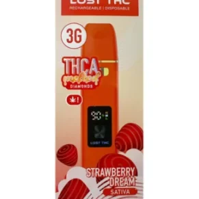 Strawberry Dream Lost THC THCA Melted Diamonds Disposable 3G
