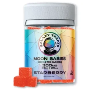 Starberry Galaxy Treats Moon Babies D8 Gummies 500mg