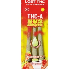 Strawberry Haze Lost THC THC-A VVS Sugar Diamond Infused Pre-Roll 3ct