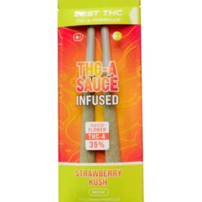 Strawberry Kush Lost THC THC-A Sauce Infused Pre-Roll 2ct 2g