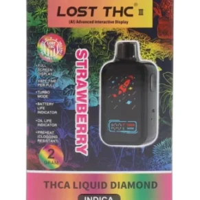 Strawberry Lost THC THC-A Liquid Diamond Disposable 2G