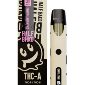 Strawberry Mamba Half Bakd THC-A + THC-P + THC-8 Disposable Vape 3G