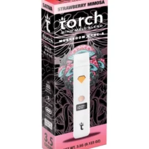Strawberry Mimosa Torch Mind Melt Mushroom x THC-A Blend White Series Vape 3.5G