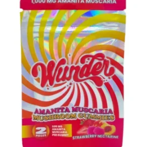 Strawberry Nectarine Wunder Nootropic Mushroom Gummies 1000mg