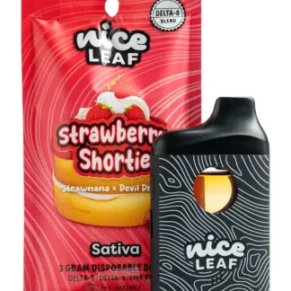 Strawberry Shortie Nice Leaf D8+D9+Live Resin Disposable 3G
