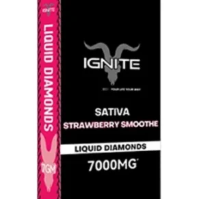 Strawberry Smoothe Ignite Liquid Diamonds Disposable 7000mg