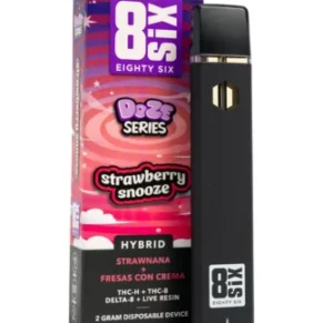 Strawberry Snooze 8SIX Doze Series THC-H Disposables 2G