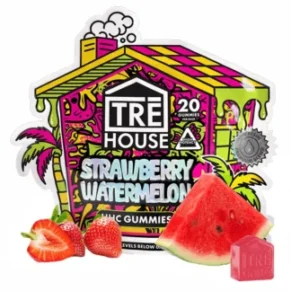 Strawberry Watermelon Tre House D9 + CBD Gummies 400mg