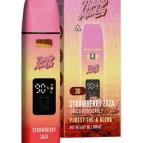 Strawberry Zaza Flying Monkey Purest THC-A Blend Disposable 3G