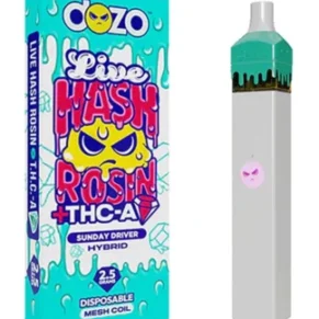 Sunday Driver Dozo Live Hash Rosin + THC-A Diamond Disposable 2.5G