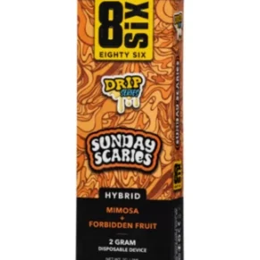 Sunday Scaries 8SIX Drip Series THC-P Disposable 2G
