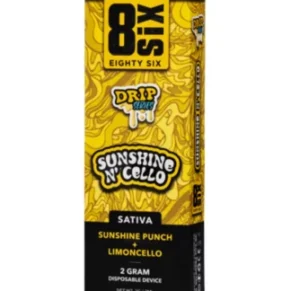 Sunshine N’ Cello 8SIX Drip Series THC-P Disposable 2G