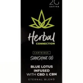 Sunshine OG Herbal Connection Blue Lotus Infused Eternal Blend Cart 2G